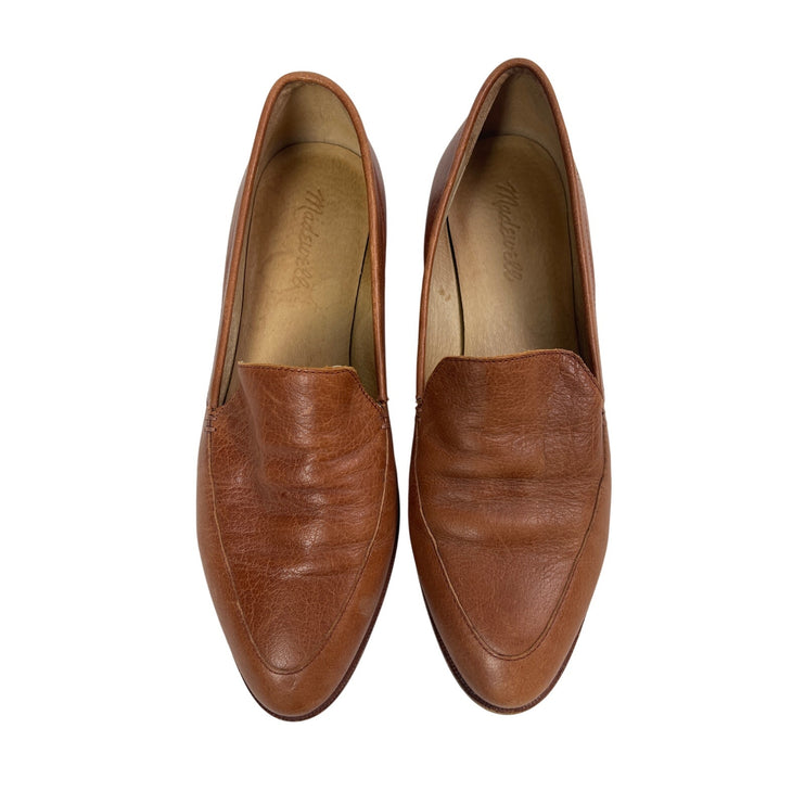 Madewell Frances Women's Brown Leather Slip On Pointed Toe Loafers Shoes Size 8