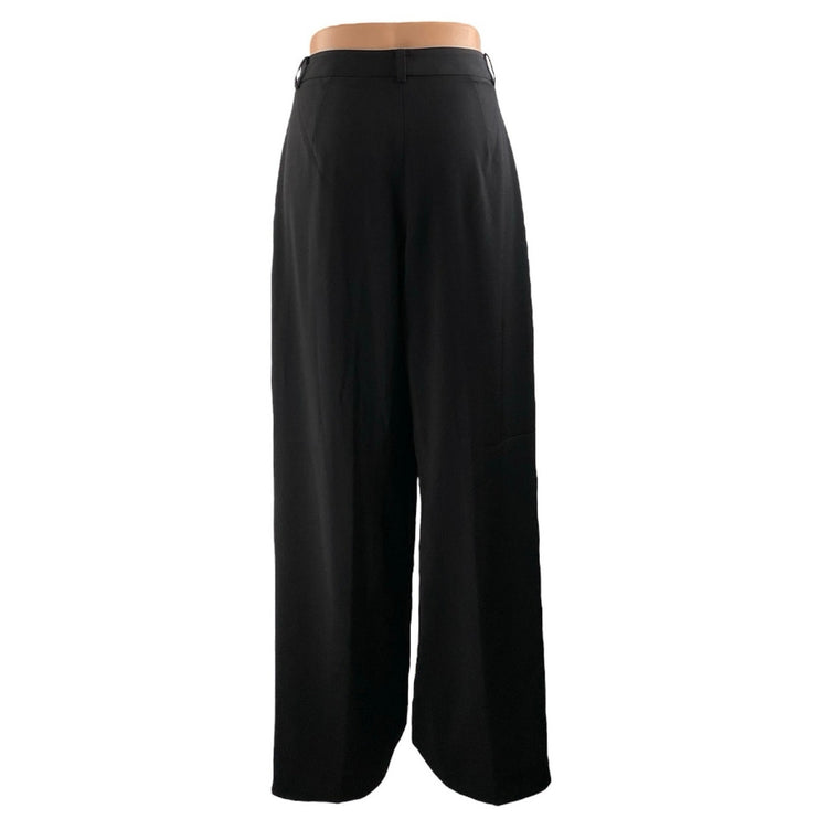 LBT Little Black Tux Women Black High Rise Wide Leg Trousers Dress Pants Size 10