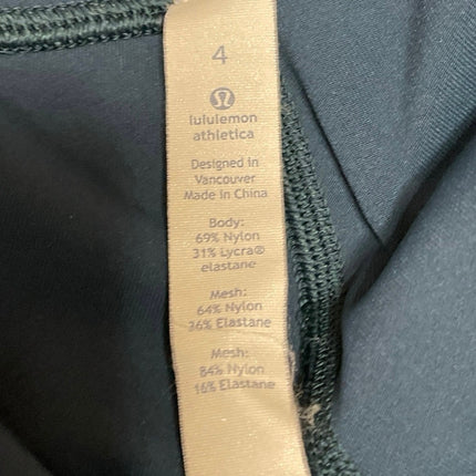 Lululemon Hot Pursuit Women's Blue Activewear Athletic Cropped Leggings Pants 4