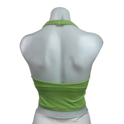Gymshark Gelato Green Sleeveless Halter Neck Workout Sports Bra Crop Tank Top S