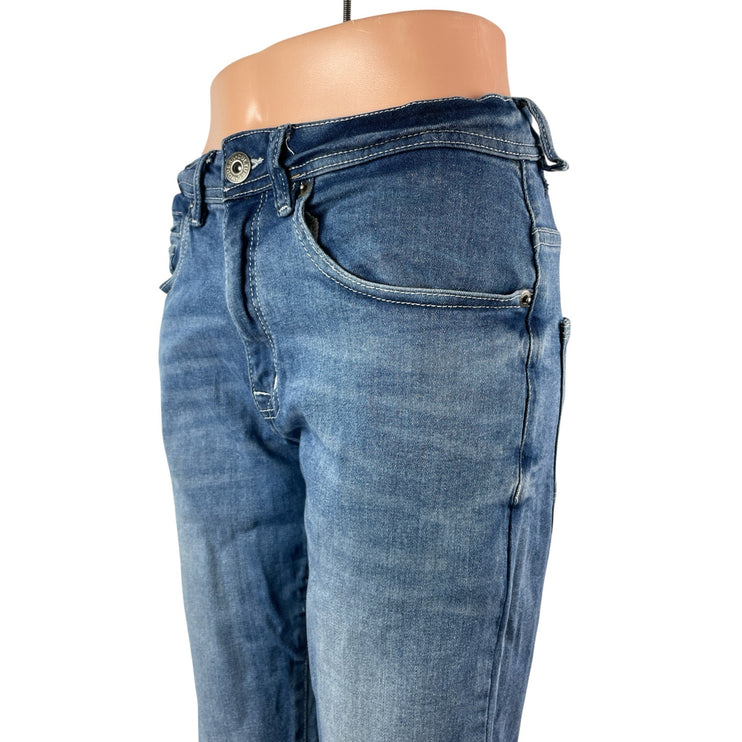 Modern Culture Womens Blue Medium Wash High Waisted Skinny Denim Jeans Pants 30
