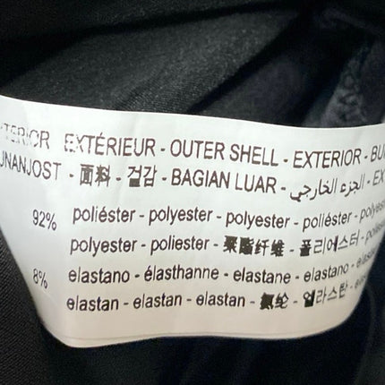 Zara Black Short Sleeve Tailored Mock Neck Zip Up Mini Bodycon Dress Size S