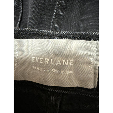 Everlane The High Rise Skinny Women's Black Cropped Casual Denim Jeans Size 31