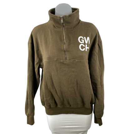 Soul Cycle Women's Olive Green GWCH Fleece Long Sleeve Half Zip Sweatshirt Sz S