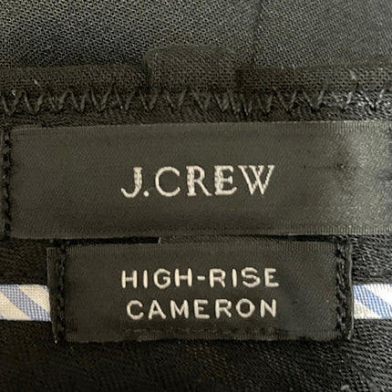 J.Crew Cameron Women's Black High Rise Career Straight Trousers Pants Size S