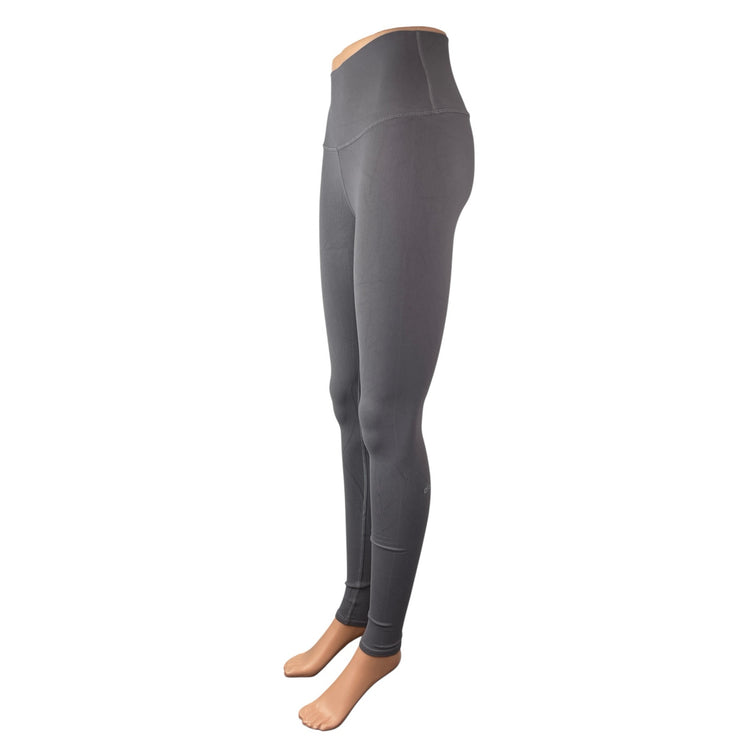 Alo Yoga Gray High Rise Skinny Yoga Gym Athletic Activewear Leggings Pants S/M