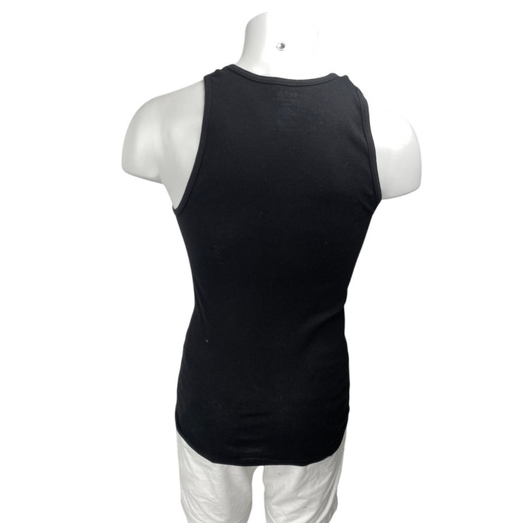 POLO Ralph Lauren Men's Black Rib Knit Classic Sleeveless Muscle Tee Tank Top S