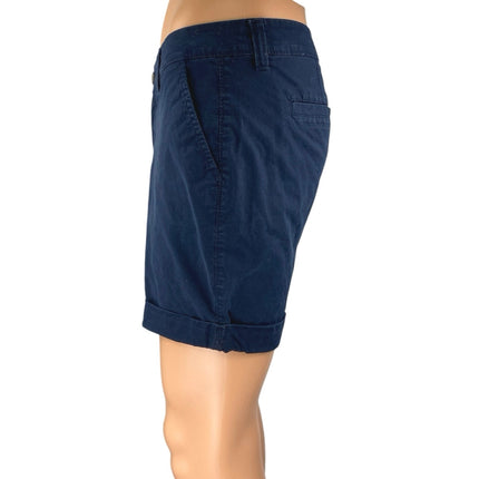 Old Navy Men's Blue Twill Cuffed Straight Leg Slim Fit Khaki Chino Shorts Size 4