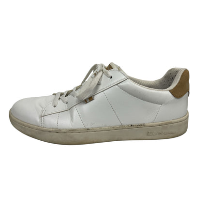 Ben Sherman Hampton White Leather Low Top Lace Up Round Toe Sneakers Shoes 10.5