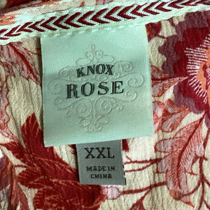 Knox Rose Red Floral V Neck Short Sleeve Button Tassel A Line Midi Dre Brie Knox Rose Red Floral V Neck Short Sleeve Button Tassel A Line Midi Dre Brie