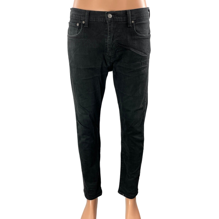 Levi's Men's Black Mid Rise Y2k Casual Ankle Tapered Leg Denim Jeans Size M