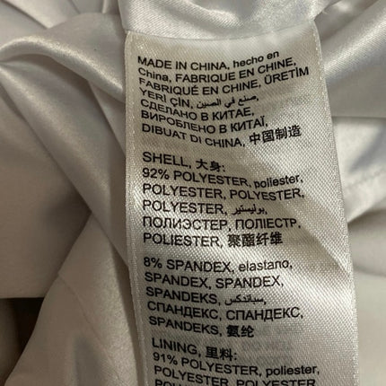 Bebe White Sleeveless Keyhole Cutout Backless Zipper Mini A-Line Dress Size 0