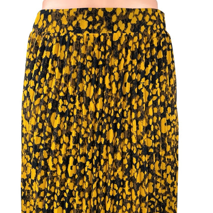 Ba&sh Lamba Pleated Multicolor Printed Chiffon Zipper Maxi A-Line Skirt Size 1