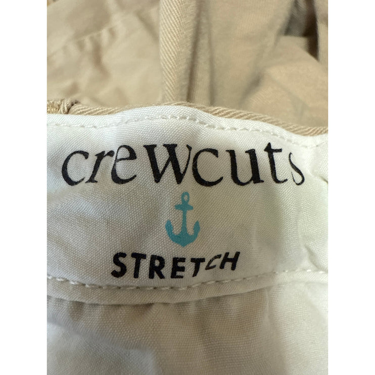 J.Crew Crew Cuts Kids Boys Cream Stretch Slim Fit Straight Khaki Chino Pants 21