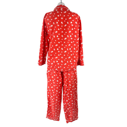 Printfresh + Pencil & Paper Co. Valentine Heart Red White Sleepwear Pajama Set M