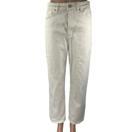 Blank NYC The Baxter Womens White Ribcage Straight Leg Denim Jeans Pants Size 29