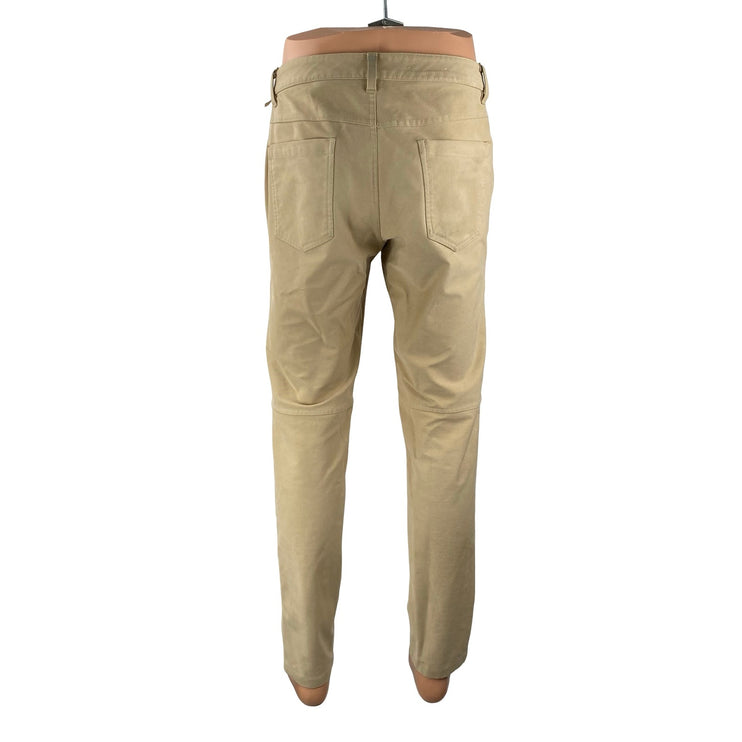 Lululemon Commission Men's High Rise Straight Chino Khaki Denim Jeans Pants 32