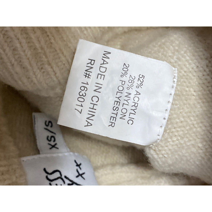 Princess Polly Beige Cream Knit Sleeveless Brami Crop Top Shorts 2 Pc Set Size S