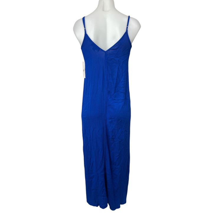 NEW Treasure & Bond Blue V Neck Sleeveless Maxi Cami Camisole Tank Slip Dress XS