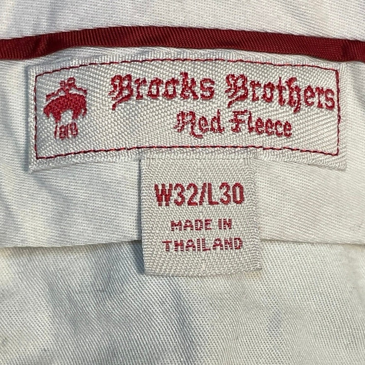 Brooks Brothers Men's Black Mid Rise Slim Straight Cropped Trousers Pants 32x30