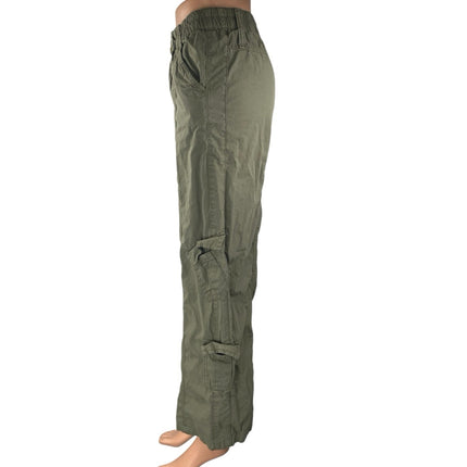 Urban Outfitters BDG Women's Green Wide Leg Baggy Trousers Cargo Pants Size XS