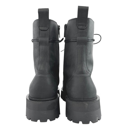 Thursday Everyday Men's Black Leather Lace Up Platform Combat Boots Size 10