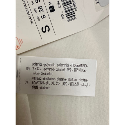 NEW Zara Women's White Sleeveless Strapless Crop Corset Bandeau Tube Tank Top S