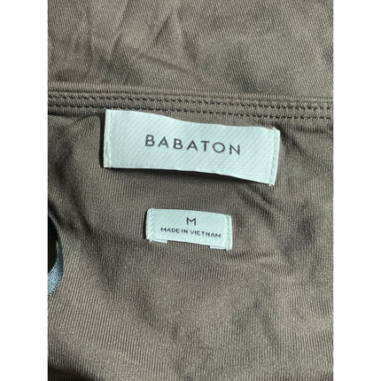 Aritzia Babaton Original Contour Brown Square Neck Short Sleeve Bodysuit Top M