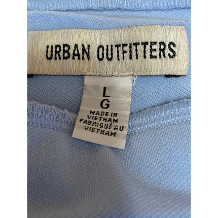 Urban Outfitters Womens Blue Strapless Tube Bandeau Asymmetric Blouse Top Size L