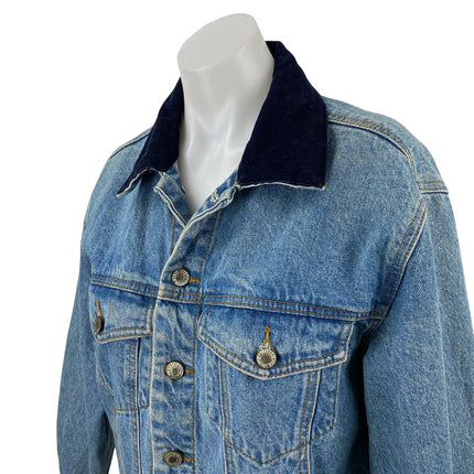 Brandy Melville J Galt Women's Blue Long Sleeve Button Up Denim Jean Jacket Sz S