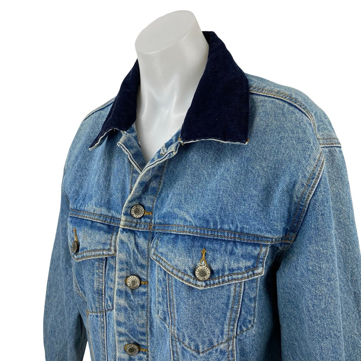 Brandy Melville J Galt Women's Blue Long Sleeve Button Up Denim Jean Jacket Sz S