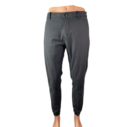 Lululemon Men's Gray High Rise Tapered Commuter Chino Trousers Jogger Pants Sz M