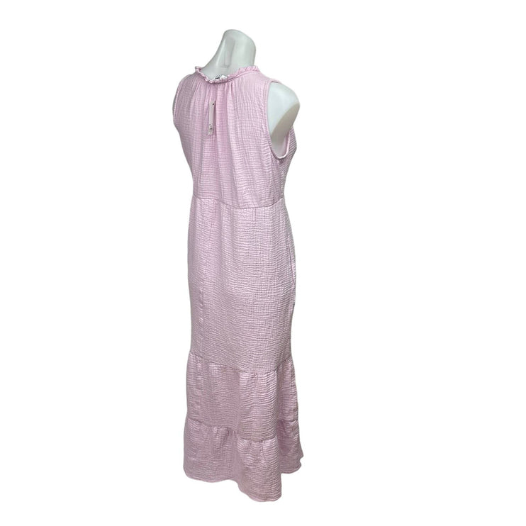 Lauren Lane x Sonoma NWT Lavender Purple Sleeveless Tie Neck Tiered Dress Size M