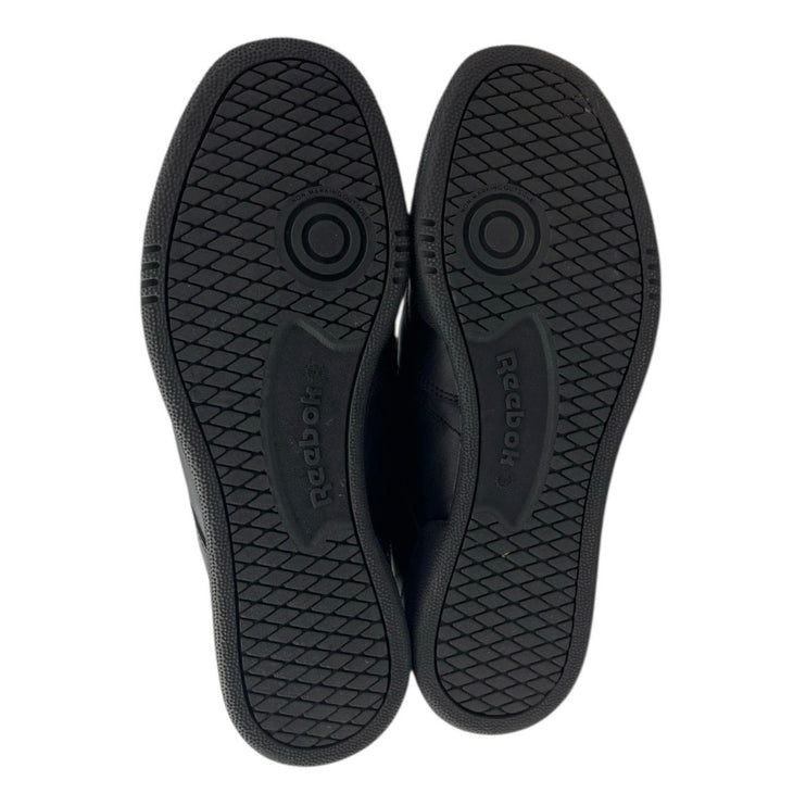 Reebok Club C Men's Black Leather Lace Up Low Top Athletic Sneakers Shoes 11.5