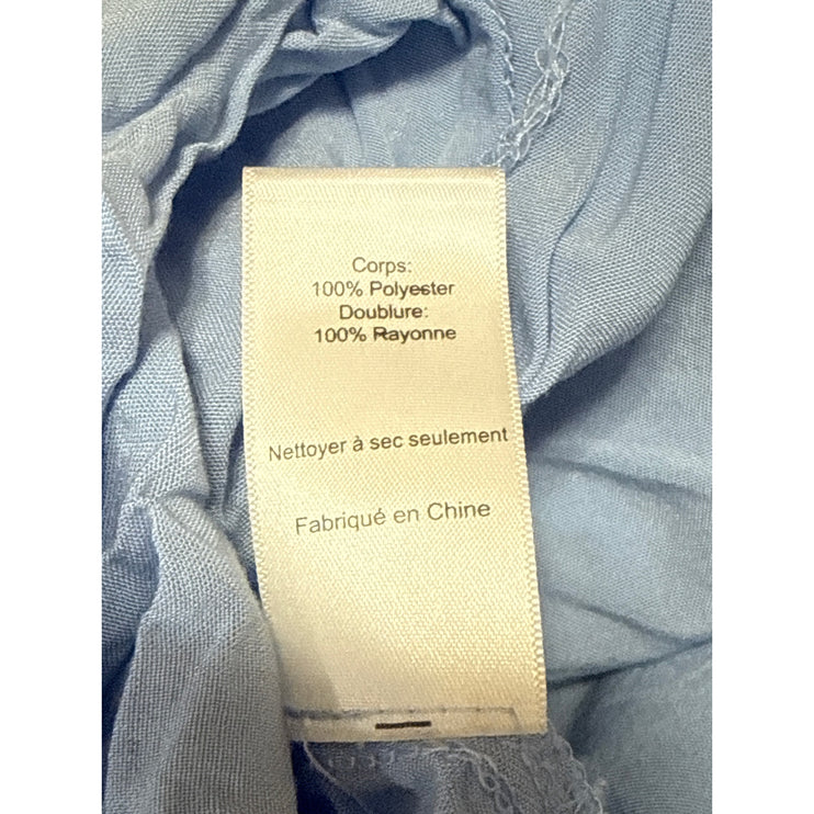 ASTR The Label Illusion Women's Blue Lace Midi Cami Tank Flare A-Line Dress Sz S