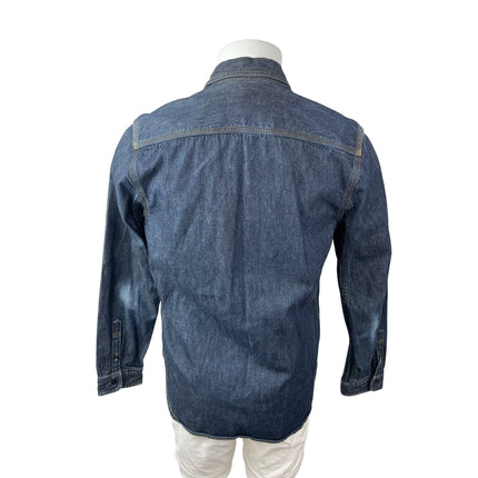 GAP 1969 Men's Blue Long Sleeve Pocket Button Down Trucker Denim Jean Jacket M