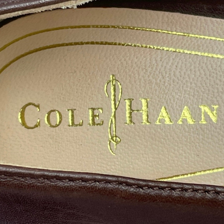 Cole Haan Chelsea Brown Buckle Almond Toe Stiletto Heels Pumps Shoes Size 8.5