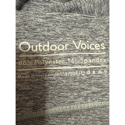 Outdoor Voices Women's Gray Colorblock Yoga Workout Athletic Leggings Pants S