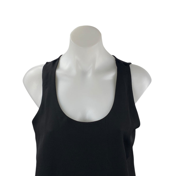 Ann Taylor Women's Black Sleeveless Scoop Neck Basic Cami Camisole Tank Top Sz M