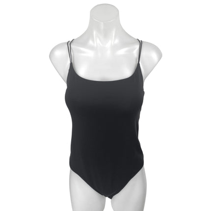 Aritzia Babaton Black Sleeveless Strappy Cami Camisole Tank Bodysuit Top Size L
