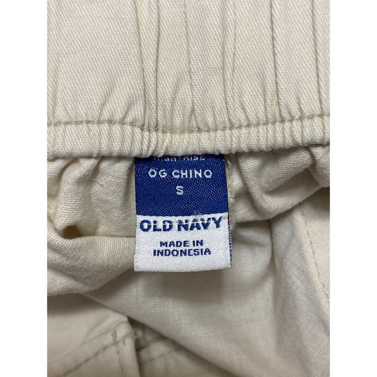NEW Old Navy Women's Cream White High Waist Straight Tapered Chino Khaki Pants S