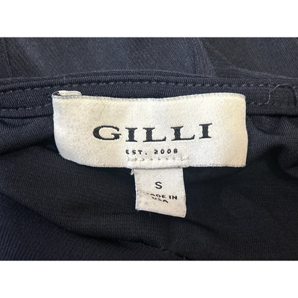 Gilli Navy Blue Sleeveless V Neck Faux Wrap Wide Leg Cropped Jumpsuit Size S