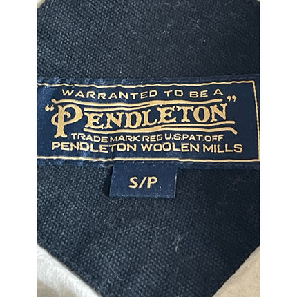 Pendleton Cream Sherpa Fleece Geometric Zip Up Long Sleeve Sweater Coat Jacket S