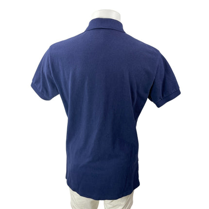 Polo Ralph Lauren Mens Navy Blue Short Sleeves Embroidered Logo Polo Shirt Top M