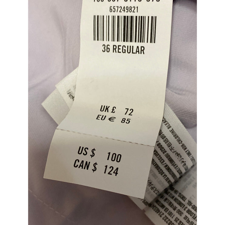 NEW Abercrombie & Fitch Lilac Purple High Rise Wide Leg Trousers Pants Size 36