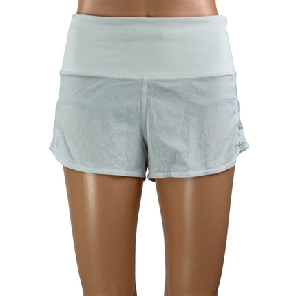 Lululemon Run Women's Black White Elastic Waist Athletic Speed Running Shorts 4