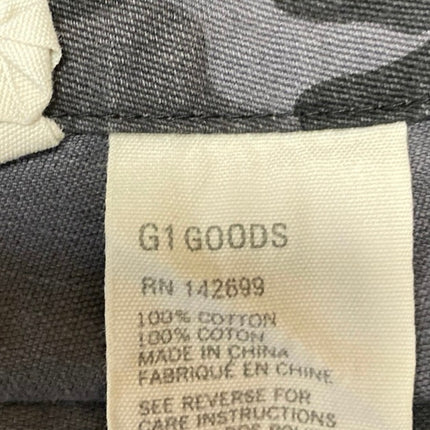 G1 Goods Black Gray Camo Camouflage Mid Rise Straight Leg Bermuda Shorts Size 4
