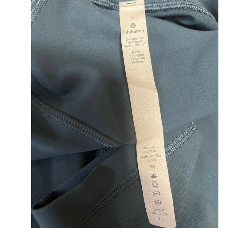 Lululemon Women's Blue High Rise Yoga Workout Athletic Leggings Pants Size 4