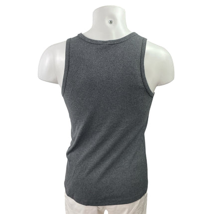 Uniqlo Men's Gray Black White Ribbed Knit Scoop Neck Tank Top Pack of 3 Size M