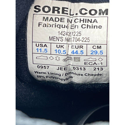 Sorel Cheyanne Men's  Round Toe Mid Calf Lace Up Waterproof Snow Duck Boots 11.5